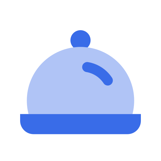 식품 트레이 Generic Blue icon