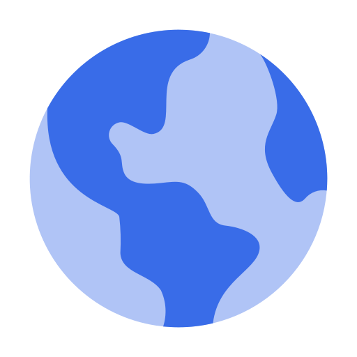 globe terrestre Generic Blue Icône