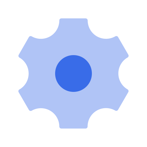 configurações Generic Blue Ícone