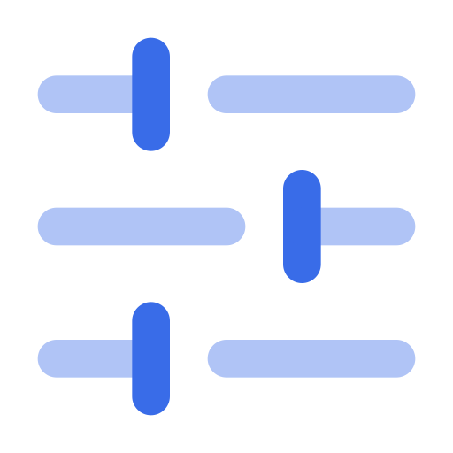deslizadores Generic Blue icono
