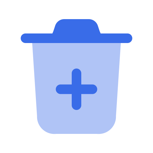 poubelle Generic Blue Icône