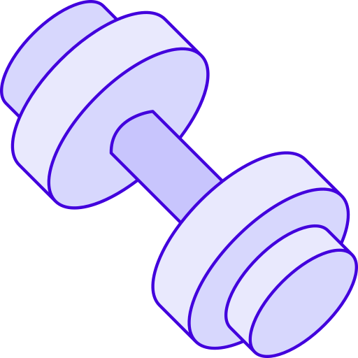 Dumbbell Generic Thin Outline Color icon