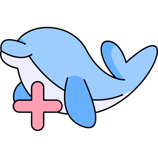 Dolphin Generic Thin Outline Color icon