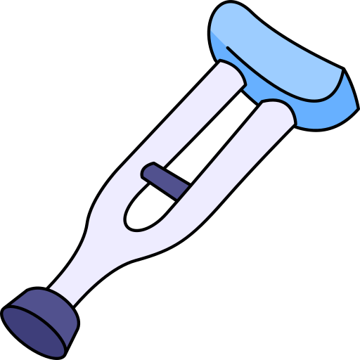 Crutch Generic Thin Outline Color icon