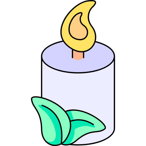 Candle Generic Thin Outline Color icon