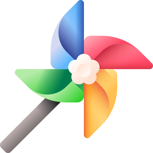Pinwheel 3D Color icon