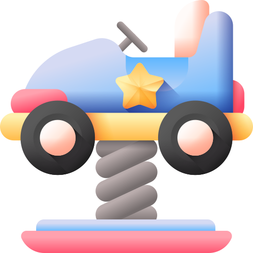 federschaukel auto 3D Color icon