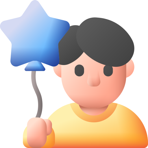 男の子 3D Color icon