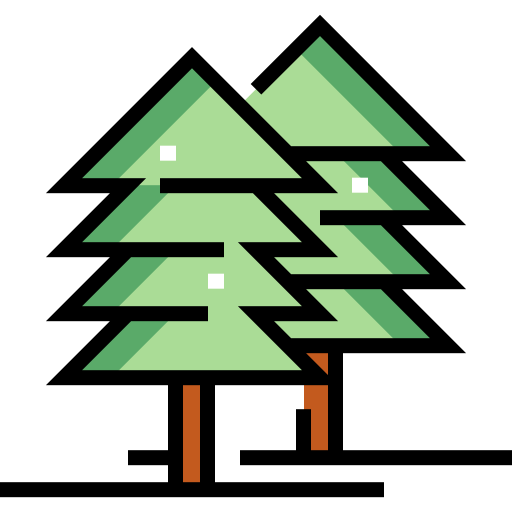 Forest Detailed Straight Lineal color icon