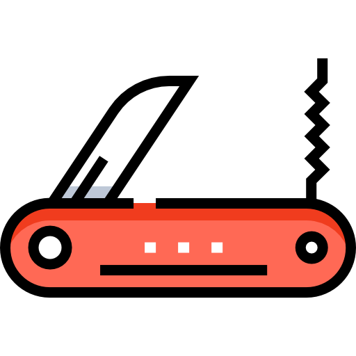 coltello svizzero Detailed Straight Lineal color icona