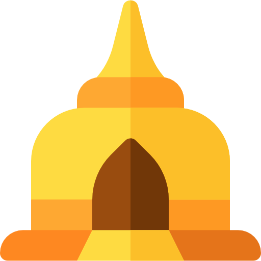 pagode Basic Rounded Flat Icône
