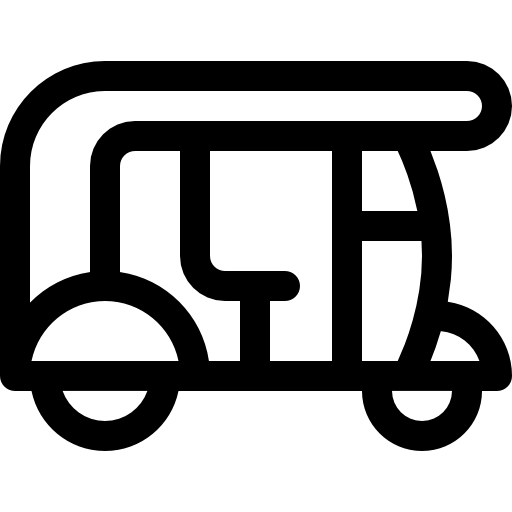 tuk tuk Basic Rounded Lineal icono