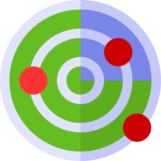 radar Basic Straight Flat Icône