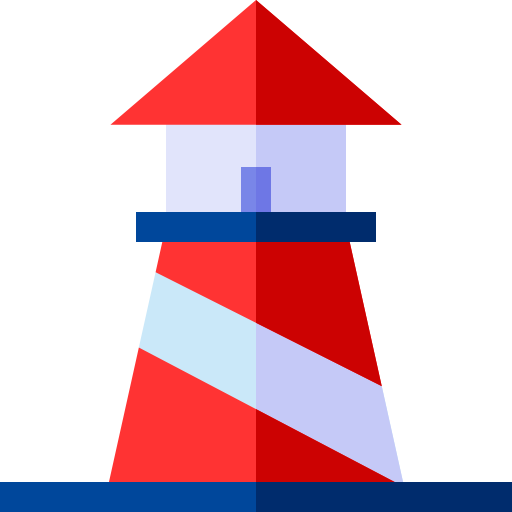 latarnia morska Basic Straight Flat ikona