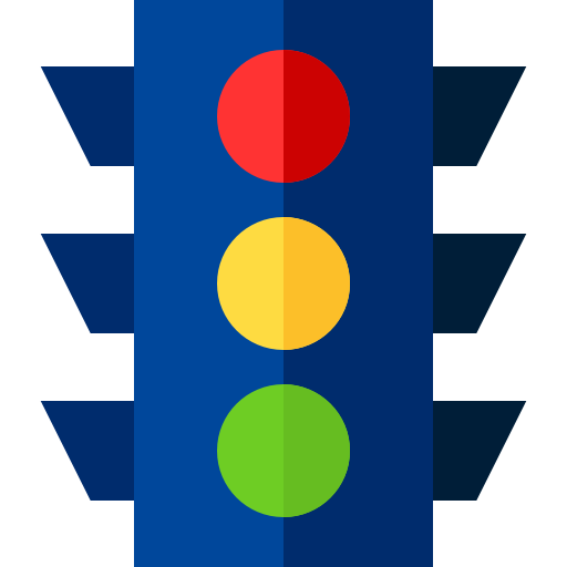 信号機 Basic Straight Flat icon