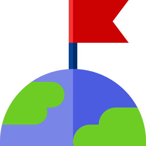Earth Basic Straight Flat icon