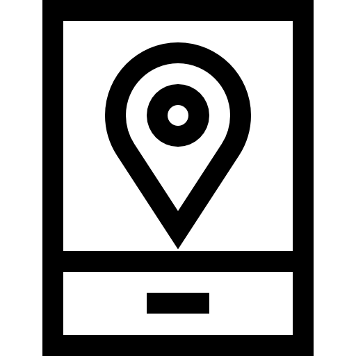 gps Basic Straight Lineal Ícone