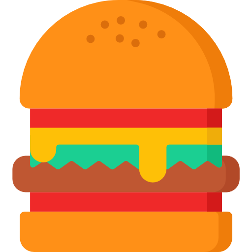 hamburger Special Flat icoon