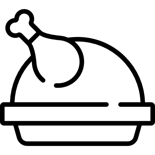 구운 치킨 Special Lineal icon