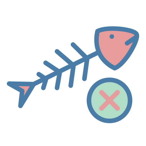 魚の骨 Generic Outline Color icon