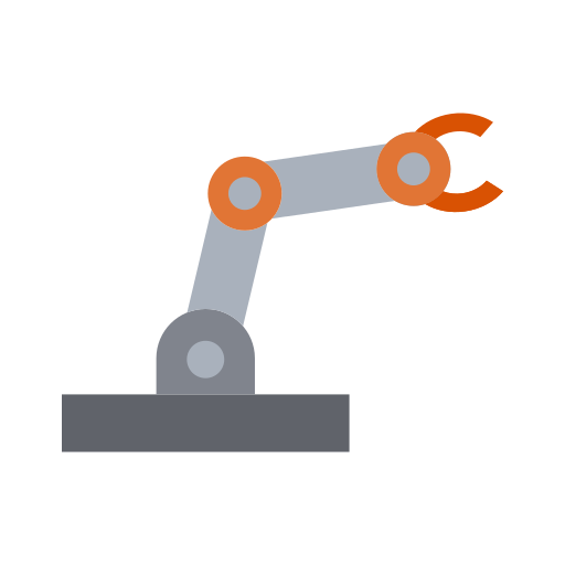 brazo robotico Generic Flat icono