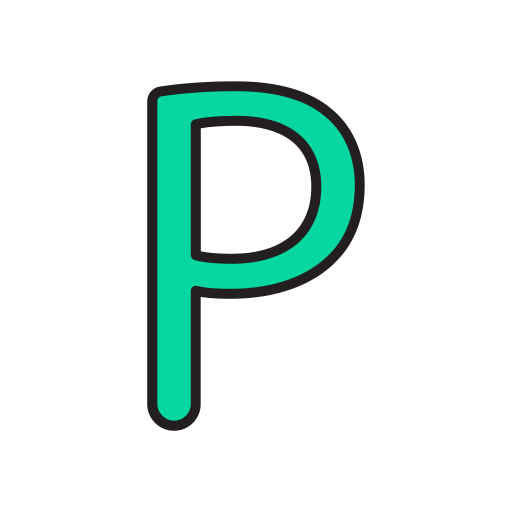 Letter p Generic Outline Color icon
