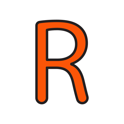 Letter r Generic Outline Color icon