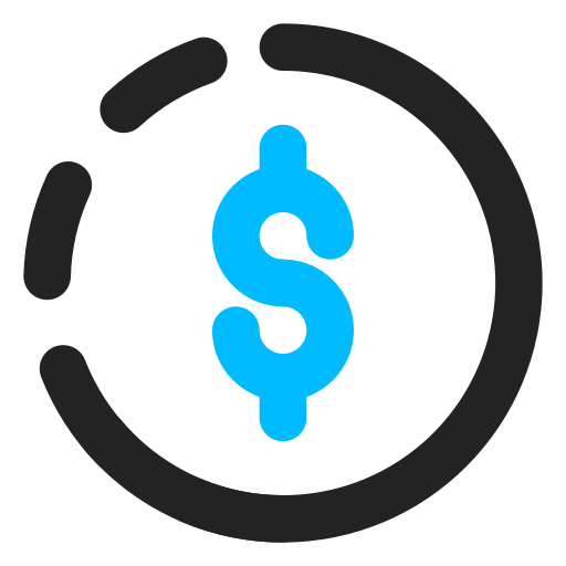 Символ доллара в черном овале Generic Fill & Lineal иконка