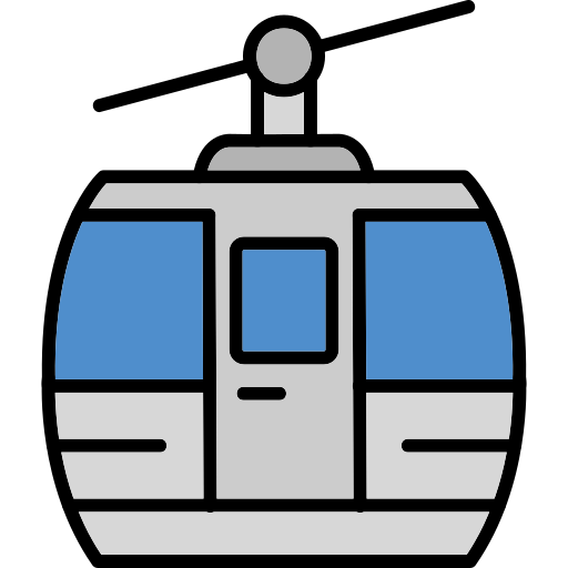 cabina del teleférico Generic Outline Color icono