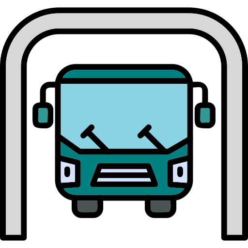 バス車庫 Generic Outline Color icon