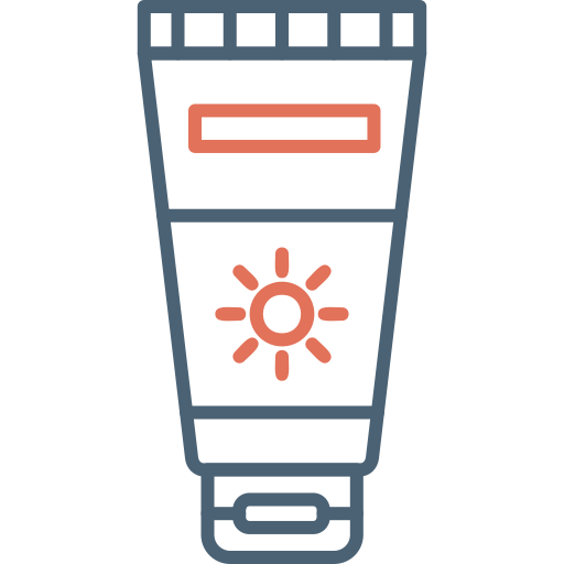 Suncream Generic Outline Color icon