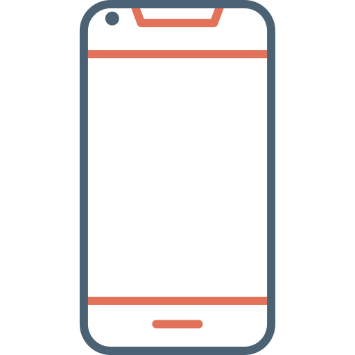 smartfon Generic Outline Color ikona