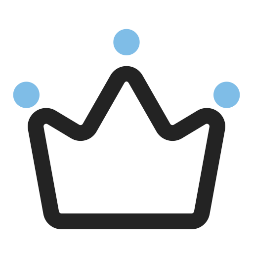 Crown Generic Outline Color icon