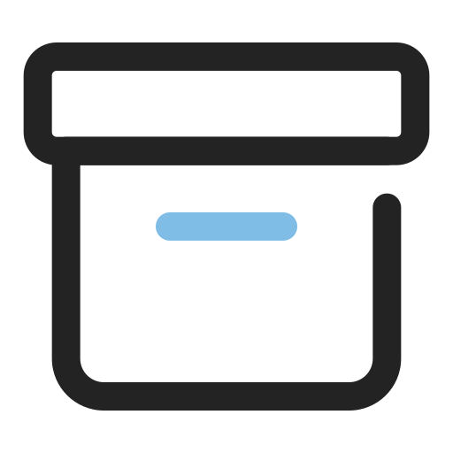 Storage box Generic Outline Color icon
