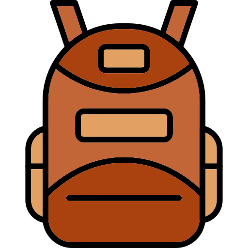 mochila Generic Outline Color icono