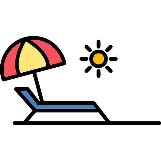 plaża Generic Outline Color ikona