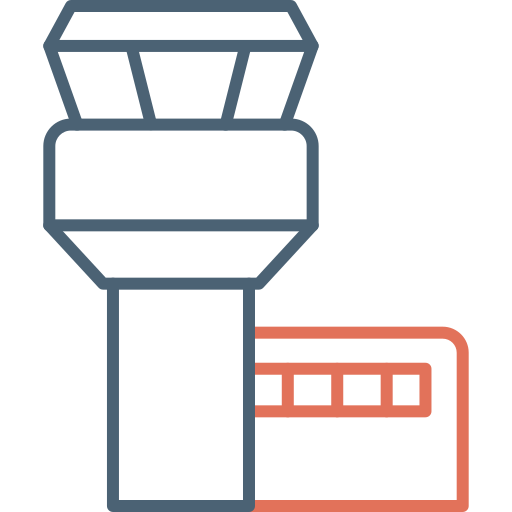 torre di controllo Generic Outline Color icona
