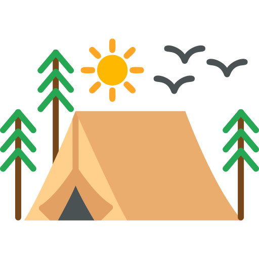 tenda da campeggio Generic Flat icona
