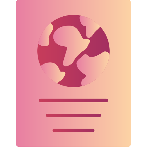 Passport Generic Flat Gradient icon