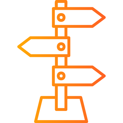 señal direccional Generic Gradient icono