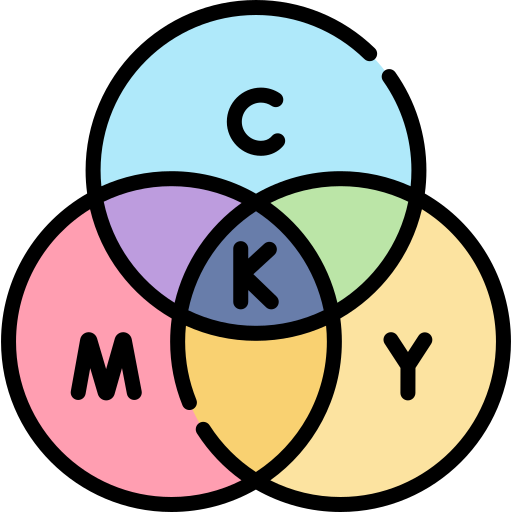cmyk Kawaii Lineal color ikona
