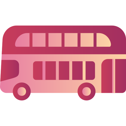 Двухэтажный автобус Generic Flat Gradient иконка