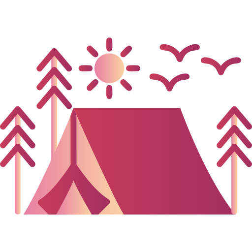carpa para camping Generic Flat Gradient icono