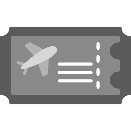 비행기 티켓 Generic Grey icon