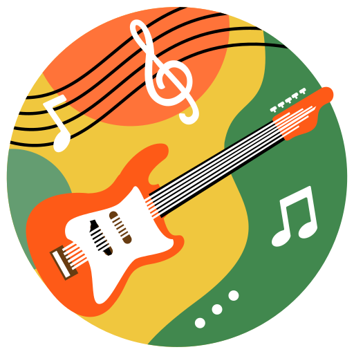 전자 기타 Generic Flat icon