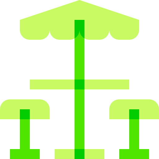 Picnic table Basic Sheer Flat icon