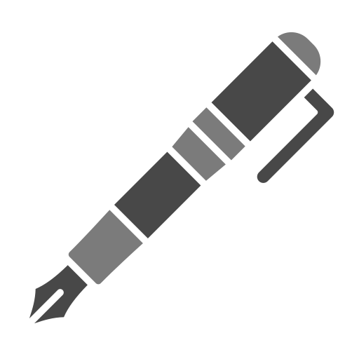 stylo plume Generic Grey Icône