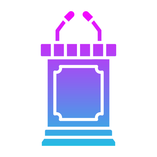 pulpit Generic Flat Gradient ikona