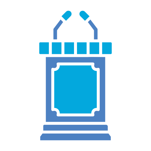 rednerpult Generic Blue icon