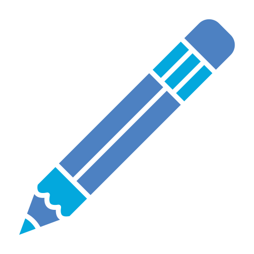 Pencil Generic Blue icon